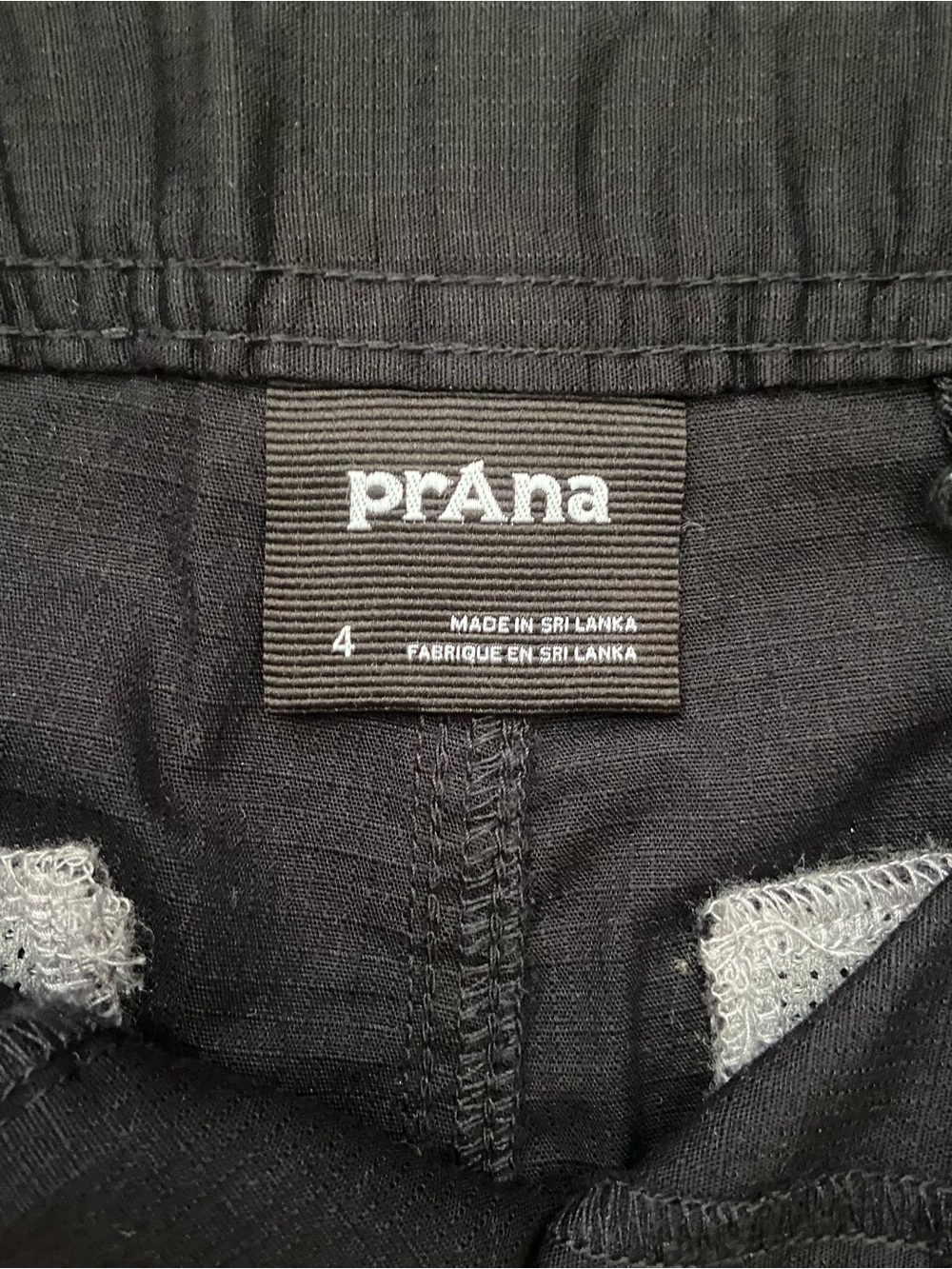 NWT prAna Palisades Ripstop Organic Cotton Mid Rise Black Shorts - 4 - Picture 5 of 8